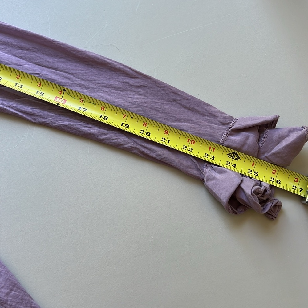 Long Sleeve Ruffle Top Purple - Picture 7 of 7